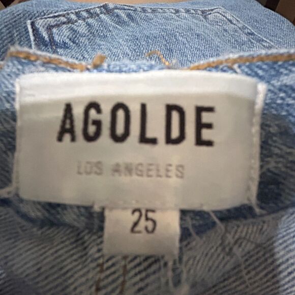 Agolde High Rise Women Jeans in Light Blue - Picture 6 of 10